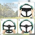 thumbnail image 6 of Jeiento Green Marble Print Golf Cart Steering Wheel Cover for Club Car Stretchable Absorbing Sweat Steering Wheel Cover Sun Reflective Protector Golf Cart Accessories, 6 of 7