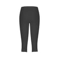 thumbnail image 4 of Chbgutlmr Leggings for Women Capris Silm Fitting Comfy Solid Color Cropped Casual Workout Trousers Summer, 4 of 6