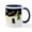 White/Navy Inside, variant on CafePress - Night Flight/Dachshund LH Mug - 11 oz Ceramic Mug - Novelty Coffee Tea Cup