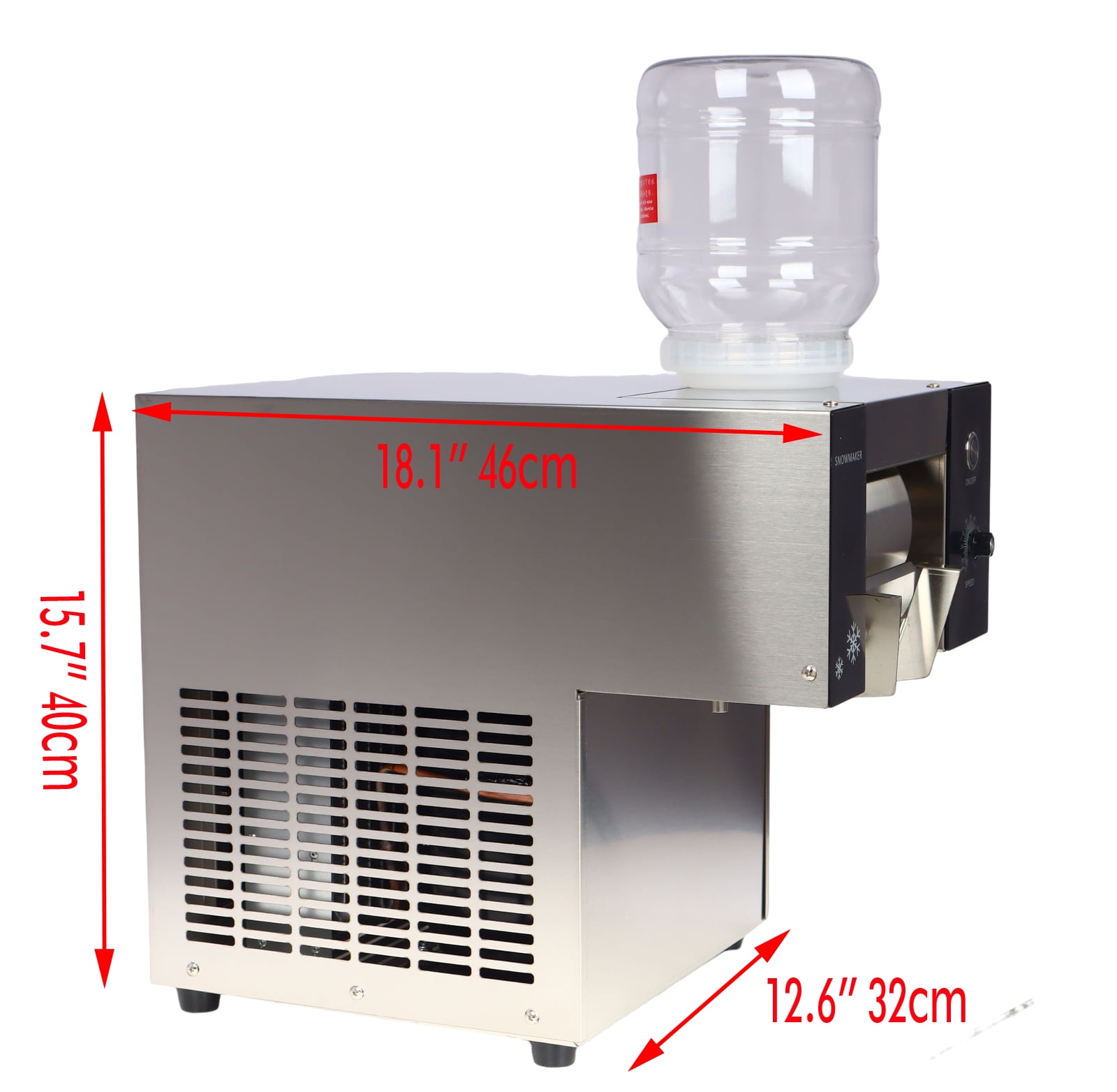 Commercial Air Cool Snowfake Ice Machie Snow Cone Machine Wind-Cooled Shaved Ice Maker