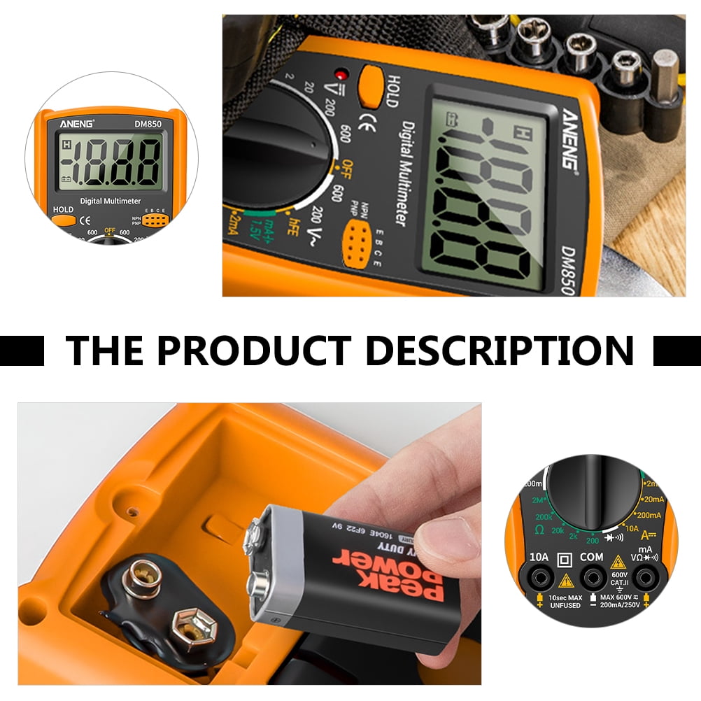 3 Pieces Appliances Electrician Digital Multimeter