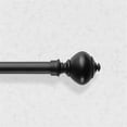 thumbnail image 1 of Chicology RDPBK2448 Curtain Rods with Drapery Hardware 0.75 in. Dia Classic Urn Finial, Pietro Black - Extends 24 to 48 in., 1 of 1