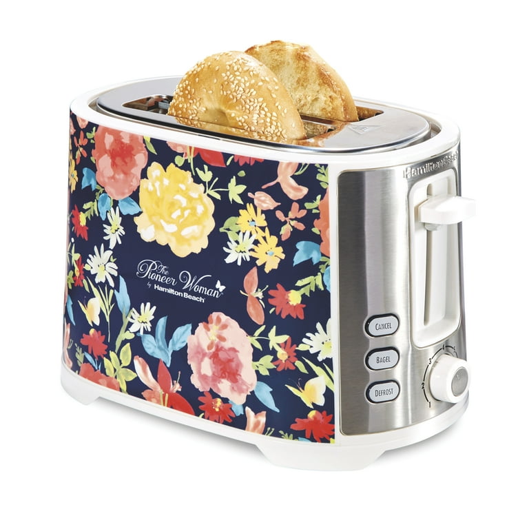 The Pioneer Woman Fiona Floral Extra-Wide Slot 2-Slice Toaster
