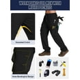 thumbnail image 4 of liyiyiyia Mens Cargo Pants Ripstop Water Resistant Breathable Hiking Pants with 8 Pockets, 4 of 7