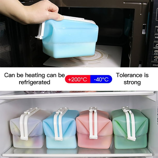 Folding Tupperware Storage Box Silicone 1500Ml Silica Gel Reusable