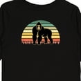 thumbnail image 4 of Inktastic Gorilla Retro Sunset Jungle Animal Boys or Girls Long Sleeve Toddler T-Shirt, 4 of 5