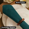 thumbnail image 4 of Bedding Craft Hemstitched Cotton Dinner Napkins Set of 12 – 18x18 Aventurine Color – Machine Washable fabric for Weddings & Events, 4 of 9