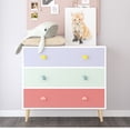 thumbnail image 4 of Jopath 3 Drawer Dresser Kids Nightstand Modern Wood Chest of Drawers or Living Room,Nursery,Bedroom,Colorful02, 4 of 8