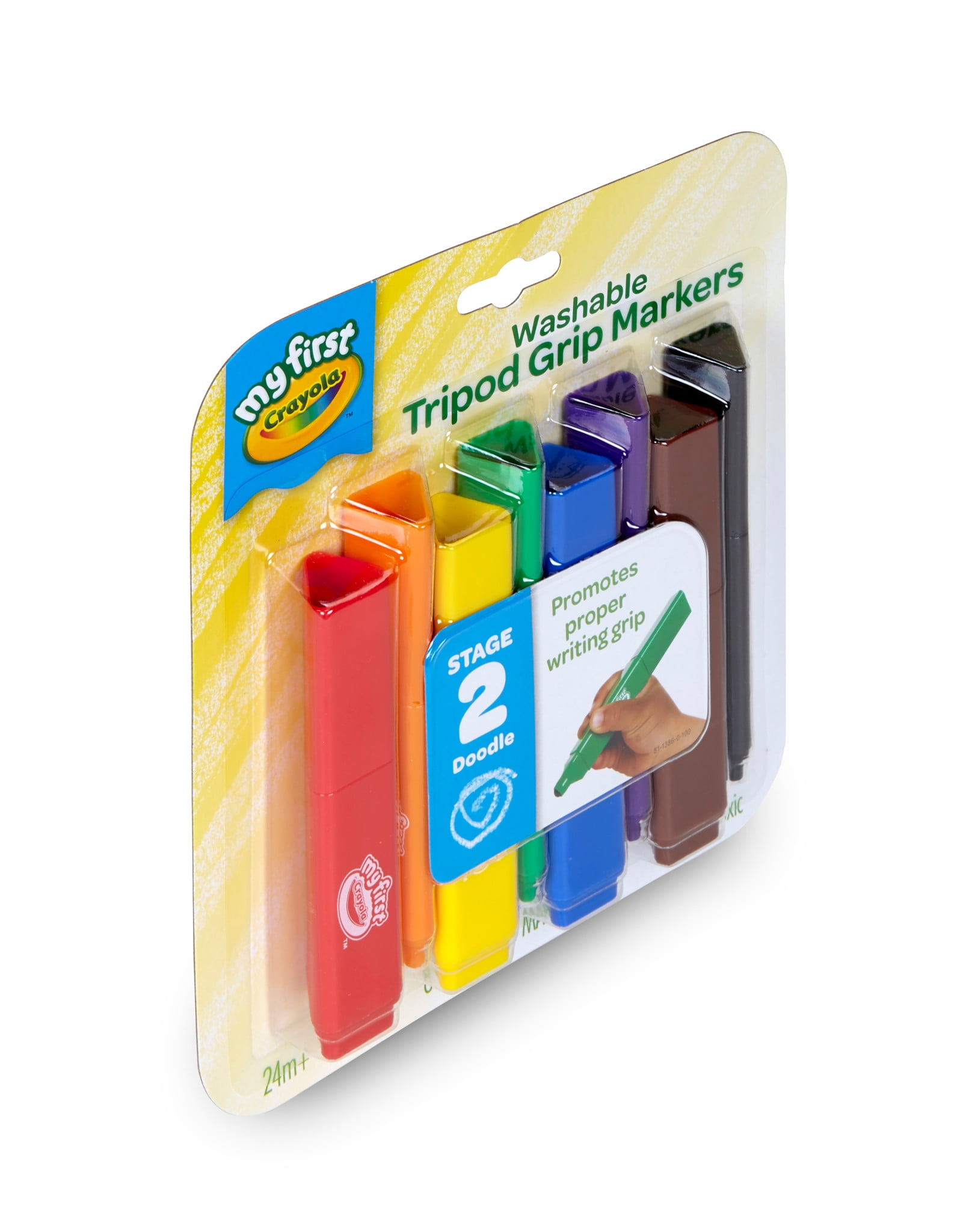 4 Kids Easter Basket Stuffers Stocking Stuffers Crayola My First Wash Tripod Grip Markers Washable Holiday Gifting Easter Gifting for Girls and Boys Ages 3 Arts and Crafts Gift for Boys and Girls 5,6 and Up 