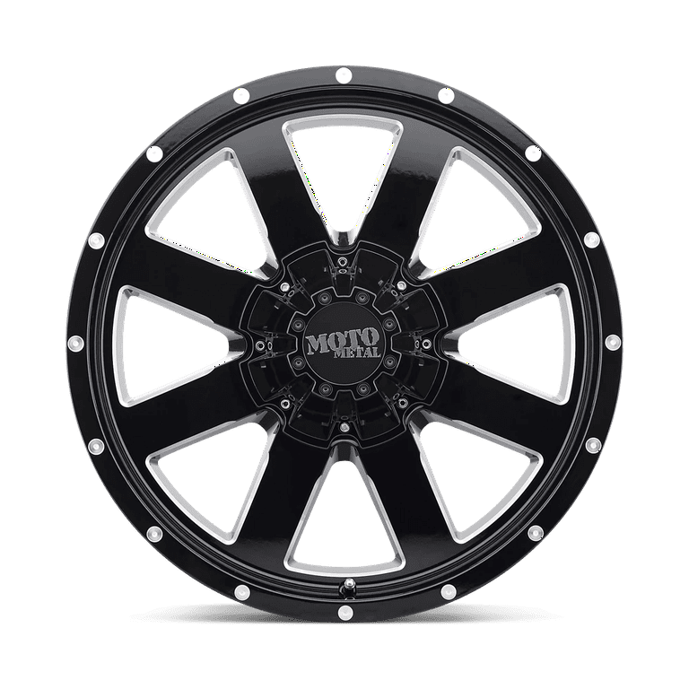 Moto Metal Cast Aluminum Rim MO962 20X12, 8X6.5 G-BLK MILL -44MM