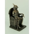 thumbnail image 2 of wu Horus Egyptian God Sitting on Throne Statue, 2 of 4