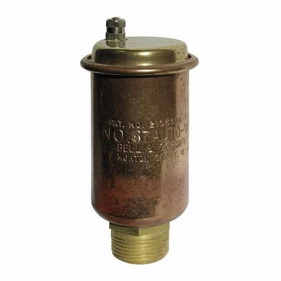 Bell & Gossett Automatic Air Vent, Brass, 1/8 MNPT 67