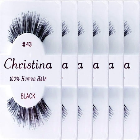 6packs Eyelashes - #43, The best guaranteed quality lashes available in the eyelash market. By (Best Makeup On The Market)