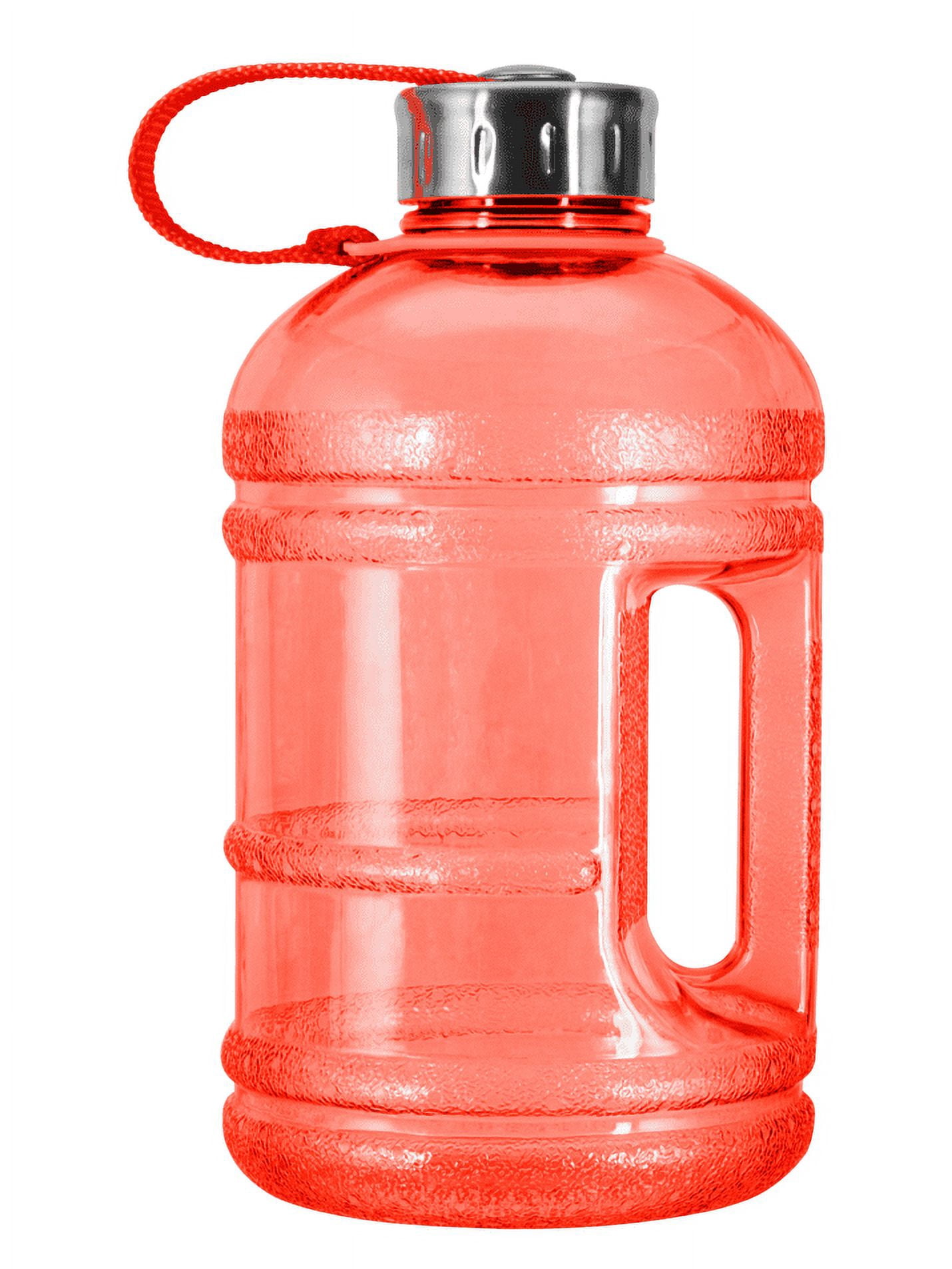 Geo Sports 0.5 Gal Red Plastic Water Bottle