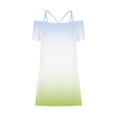 thumbnail image 4 of TIMIFIS Women's Summer Mini Dress Casual Tshirt Dresses Adjustable Spaghetti Strap Cold Shoulder Gradient Color Dress - Spring/Summer, 4 of 4