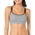 thumbnail image 5 of Fruit of the Loom Women's Spaghetti Strap Cotton Sports Bra, 3-Pack, Style-9036, 5 of 8