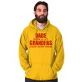 thumbnail image 4 of Dad Knows A lot Grandpa Everything Hoodie Hooded Sweatshirt Men Brisco Brands 3X, 4 of 6