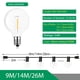thumbnail image 4 of Guirnalda de luces LED G40 para exteriores, bombillas de plástico, lámpara de hadas para Calle, Patio, jardín, Patio trasero, Año Nuevo, navidad, 4 of 4