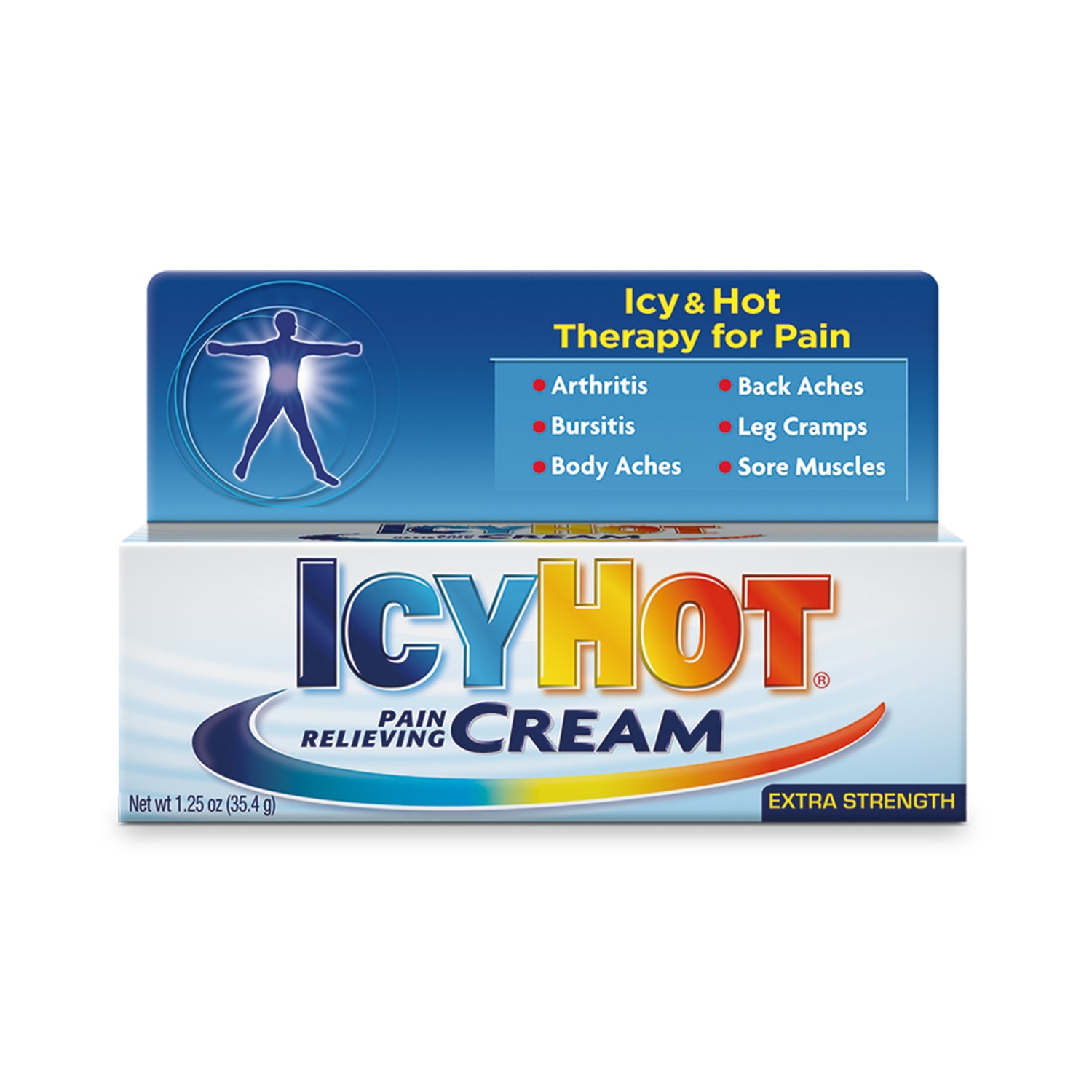 Icy Hot Orignal Pain Relieving Cream 1 25 Oz Powerful Pain Relief For Muscles And Joints