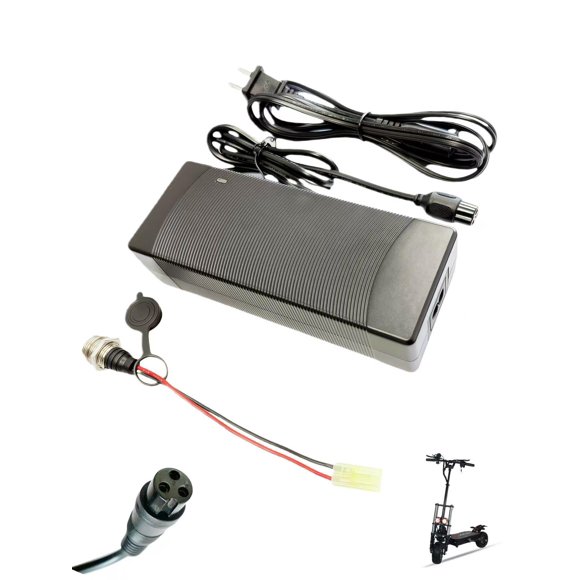 Cargador para scooter eléctrico INXING 60V 2A con conector aéreo M16