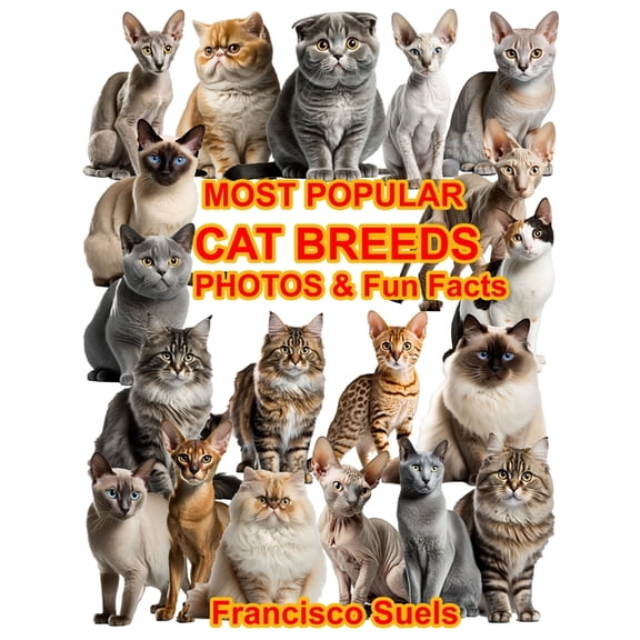 Most Popular Cat Breeds Photos Fun Facts, (Paperback)