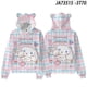 thumbnail image 1 of Sudadera con capucha y estampado digital con orejas de gato de Sanrio y perro canela en 3D para adultos y niños, 1 of 5