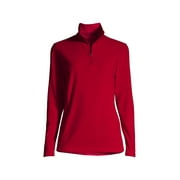 Lands' End Women's Petite Anyweather Fleece Quarter Zip Pullover
