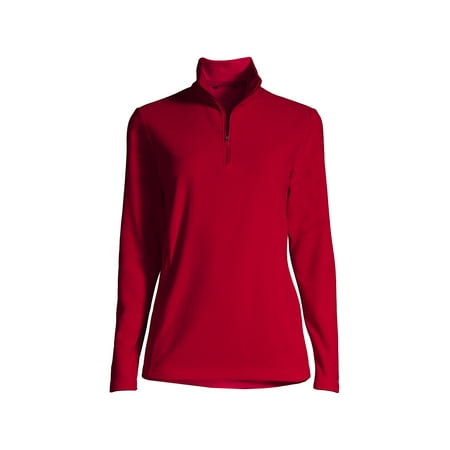 Lands' End Women's Petite Anyweather Fleece Quarter Zip Pullover