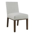 thumbnail image 1 of HomePop Kolbe Transitional Woven Fabric Dining Chair, Gray (Set of 2), 1 of 10