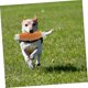 thumbnail image 3 of Dog toy plush with squeaker interactive chew toy shaped like a chicken leg for small dogs and cats promotes dental care and engagement, 3 of 5