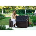 thumbnail image 2 of Outdoor Swing Cushions, Waterproof Bench Cushion 2-3 Seater, hickened Bench Cushion with Ties for Patio,Backyard,Garden and Lawn, 2 of 8