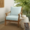 thumbnail image 4 of Sorra Home  Griffen Snowy Indoor/Outdoor Corded Deep Seating Pillow and Cushion Chair Set 27 x 23 x 5 - Griffen Snowy, 4 of 5