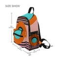 thumbnail image 3 of FORMRS School Backpack with Front Zippered Pocket 12" Student Travel Daypack, Orange Circle, 3 of 6