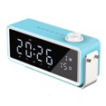 thumbnail image 2 of Digital 5.0 Alarm Clocks Speaker USB Rechargable Sound LED Screen Multi-Function 6D Subwoofer Kids Bedroom Living room and home Azul BLESIY Relojes de alarma, 2 of 8