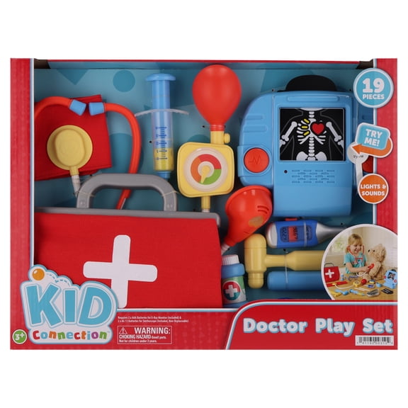 Kid Connection Doctor Pretend Play Set, 19 Pieces
