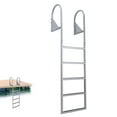 Ataucjin Aluminum Dock Ladder 4 Steps, Removable Boat Ladder 350lbs