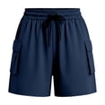thumbnail image 5 of ByworldtasicNo Boundaries Women's Hiking Shorts Lightweight Cargo Shorts for Outdoor Athletic Travel with Pockets, 5 of 6