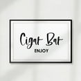 thumbnail image 2 of Cigar Bar Enjoy 5 x 7 UNFRAMED Print Home Decor Wall Art, 2 of 2