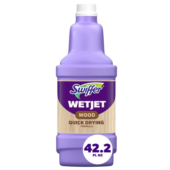 Swiffer Wet Jet Wood Solution Refill, Unscented, 1 x 42.2 fl oz