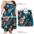 thumbnail image 3 of Vestido LARGO para Dormir, Entresa Floral Cómoda Correa de Espagueti Satén de Satén sin Mangas para Casa para Casa, 3 of 7