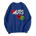 thumbnail image 4 of SOMOWI Chandails en Molleton de la Saint-Valentin pour Femmes Couples Assortis Chandail Sans Capuche Festif Col Rond Vacances Famille Bleu Graphique Automne Tops TG, 4 of 4