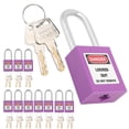 thumbnail image 3 of Lockout Tagout Lock, V Durable Industrial Lock  For Construction Sites Purple, 3 of 8