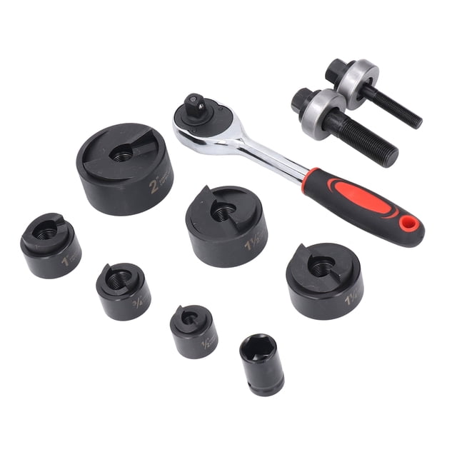 Herramienta De Corte De Agujeros De Trinquete, Portátil, Multifuncional, 6 Tamaños De Punzón, Kit De Perforador De Agujeros De Trinquete Para Artesanía Individual