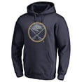 thumbnail image 2 of Men's Navy Buffalo Sabres Static Logo Pullover Hoodie, 2 of 3