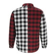 thumbnail image 4 of Men Clothing, Men's Flannel Shirts Cotton Long Sleeve Plaid Shirt Casual Fashion Button Down Shirts Jackets with Pocket Fall Winter, 4 of 6