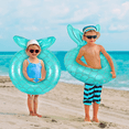thumbnail image 5 of MoKo Mermaid Pool Float, 23" Inflatable Swimming Ring for Kid, Blue, 5 of 7