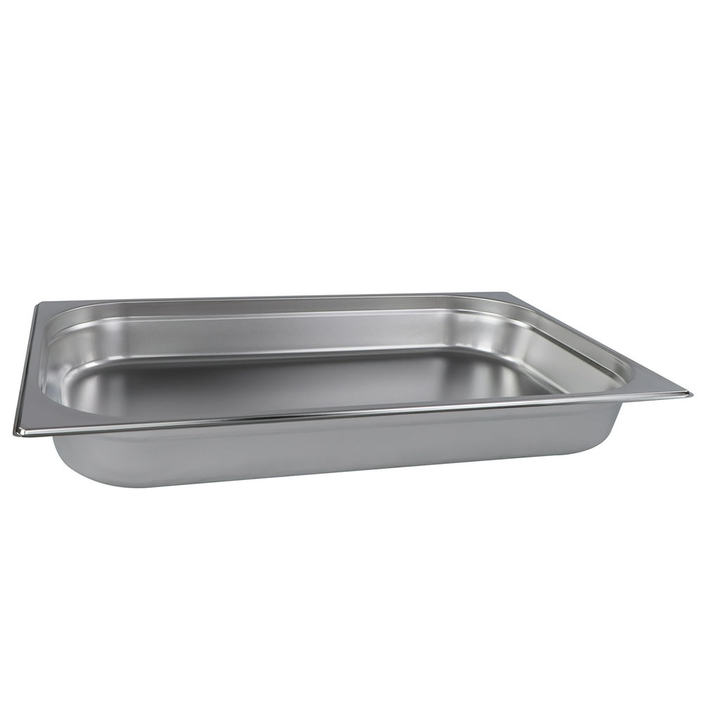 Lot45 Stainless Steel Steam Pan Full Size Hotel Pans Restaurant Trays 2.5in 1pk
