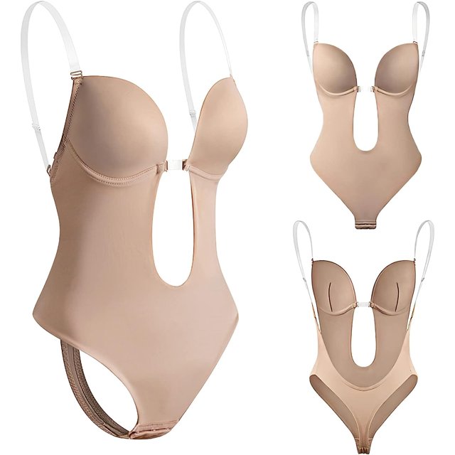 Sujetador moldeador de cuerpo sin espalda para mujer, body de boda invisible sin espalda, sujetador push up sin costuras, ropa interior con correa transparente para vestido de fiesta de boda