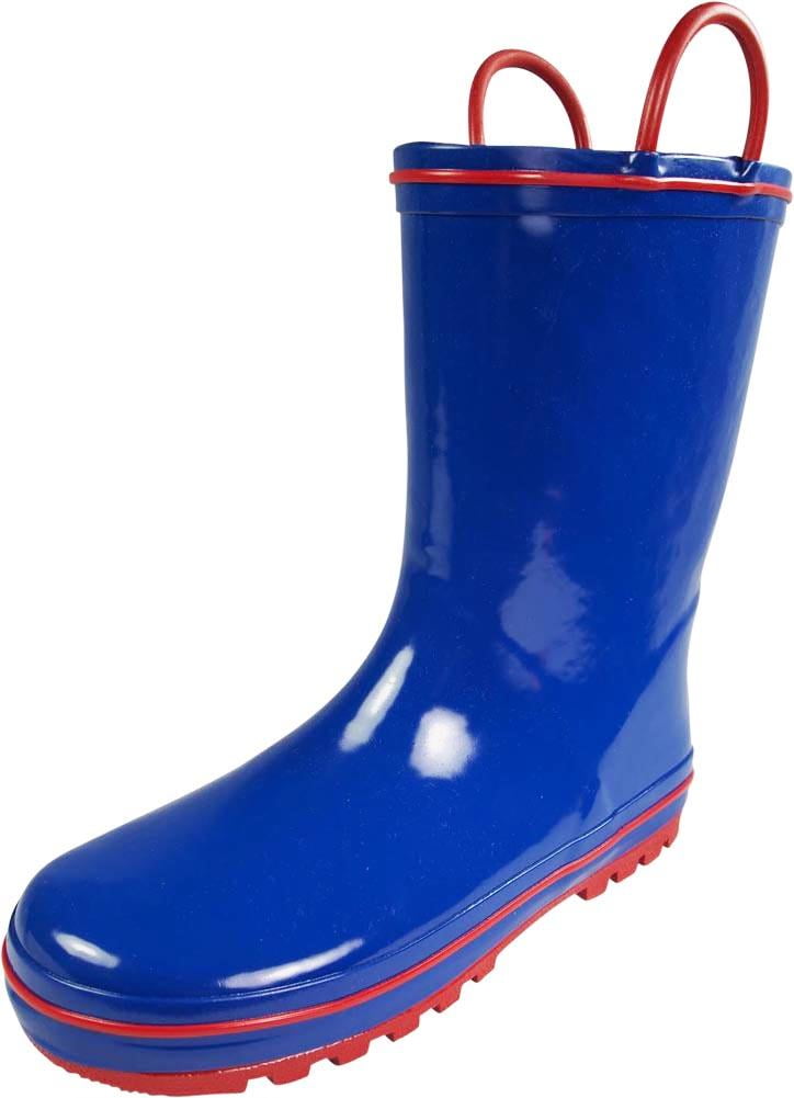 Norty Toddler Waterproof Rubber Rain Boots for Kids Children Boys and