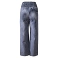 thumbnail image 4 of larppty Womens Striped Gingham Pants 2026 Checkered Casual Pants Cute Comfy Bottoms with Pockets Plaid Outfits（Blue， XL）, 4 of 9